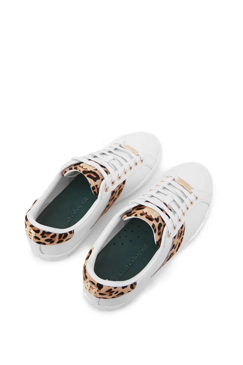 Holland Cooper Knightsbridge Court Trainer Ladies in Leopard-5